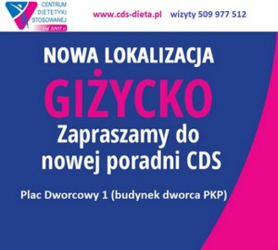 WIZYTA U DIETETYKA GIŻYCKO NOWY GABINET DIETETYKA CDS GIŻYCKO 