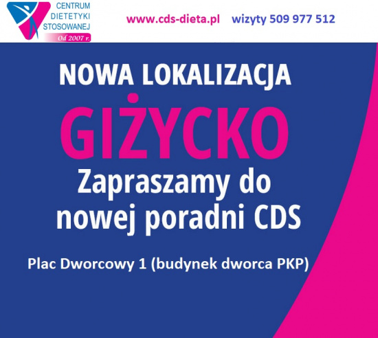 DIETETYK GIŻYCKO KONSULTACJE Z DIETETYKIEM PORADNIA CDS GIŻYCKO