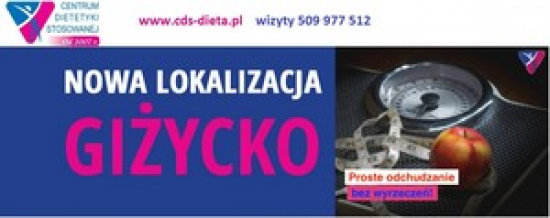 PORADY DIETETYKA GIŻYCKO ODCHUDZANIE WIZYTY PORADNIA CDS GIŻYCKO 